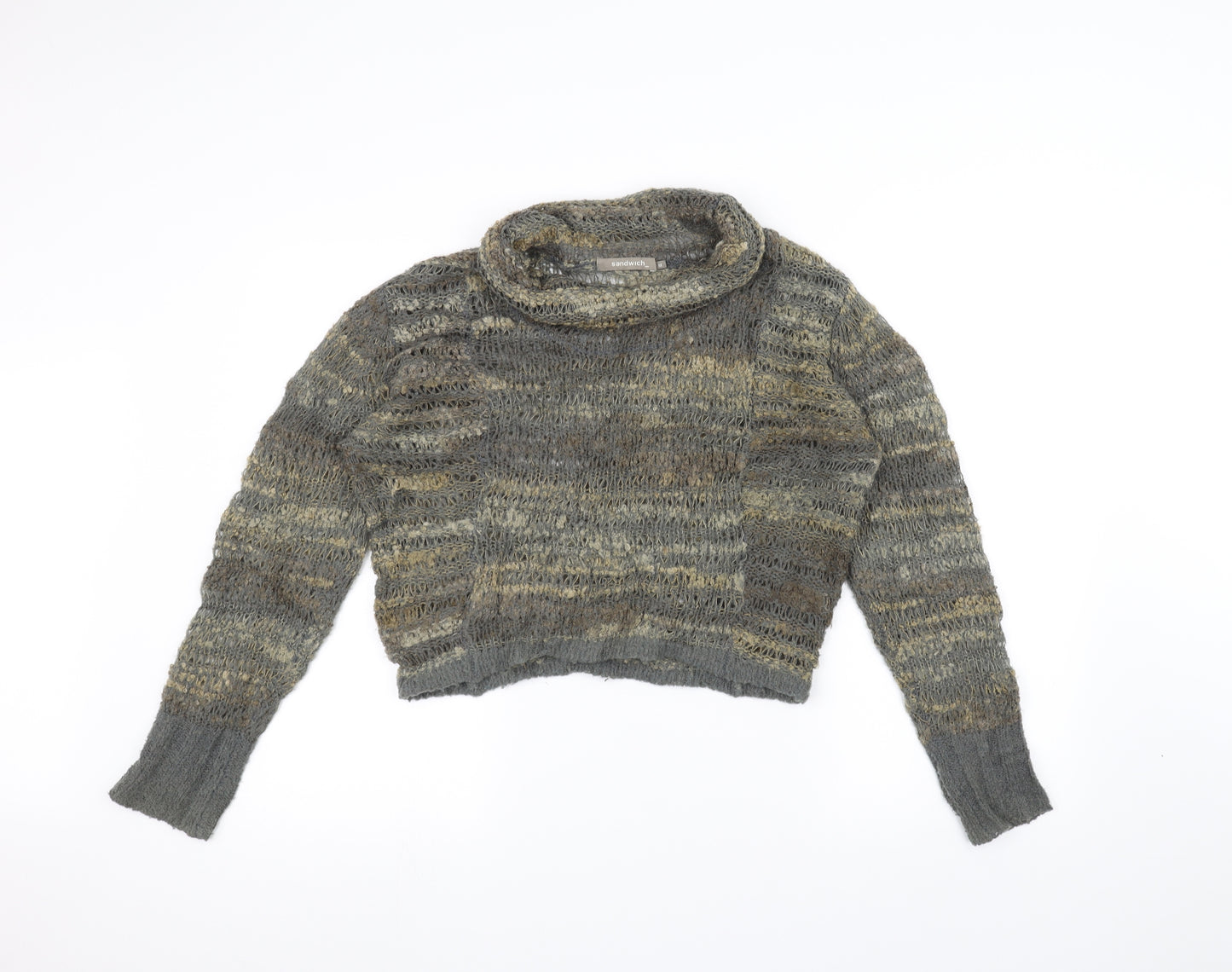 Sandwich Womens Brown  Knit Pullover Jumper Size M