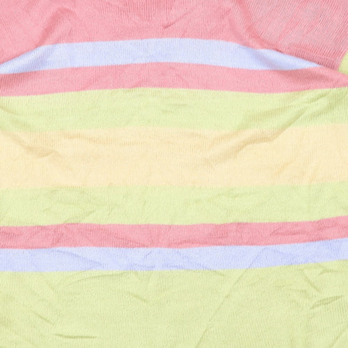 Preworn Womens Yellow Striped  Pullover Jumper Size L