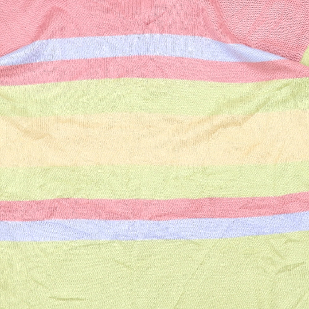 Preworn Womens Yellow Striped  Pullover Jumper Size L