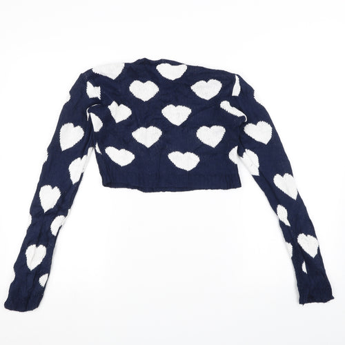 West End Womens Blue   Pullover Jumper Size M