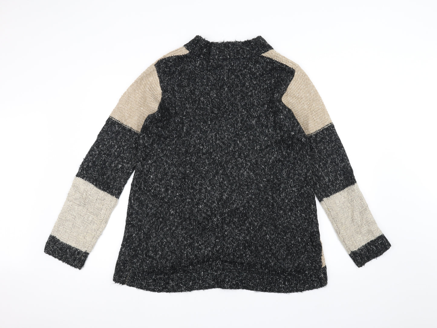 M&Co Womens Black  Knit Jacket Coatigan Size 14