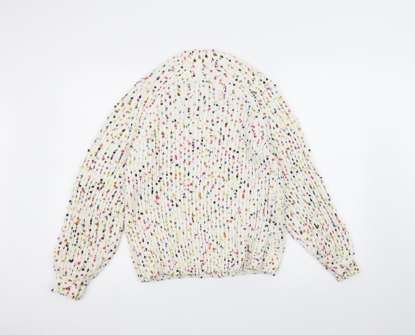 Marks and Spencer Womens White   Pullover Jumper Size XS