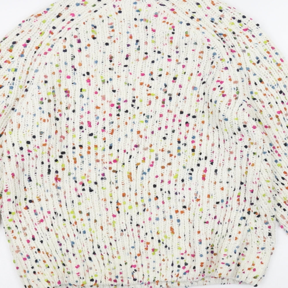 Marks and Spencer Womens White   Pullover Jumper Size XS