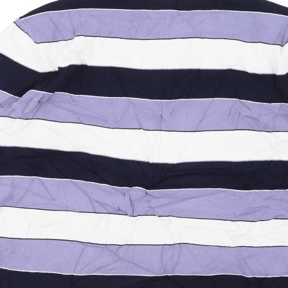 Eastex Womens Purple Striped  Pullover Jumper Size 12