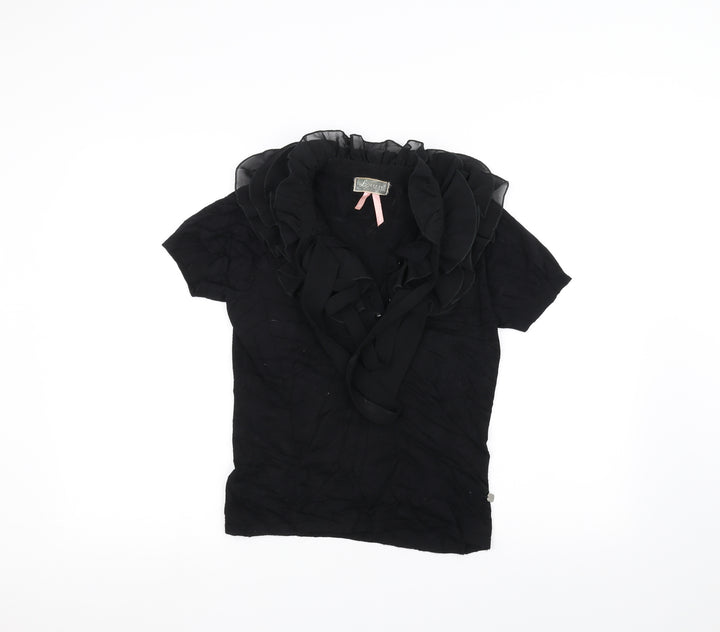 Lipsy Womens Blue Basic T-Shirt Size 12
