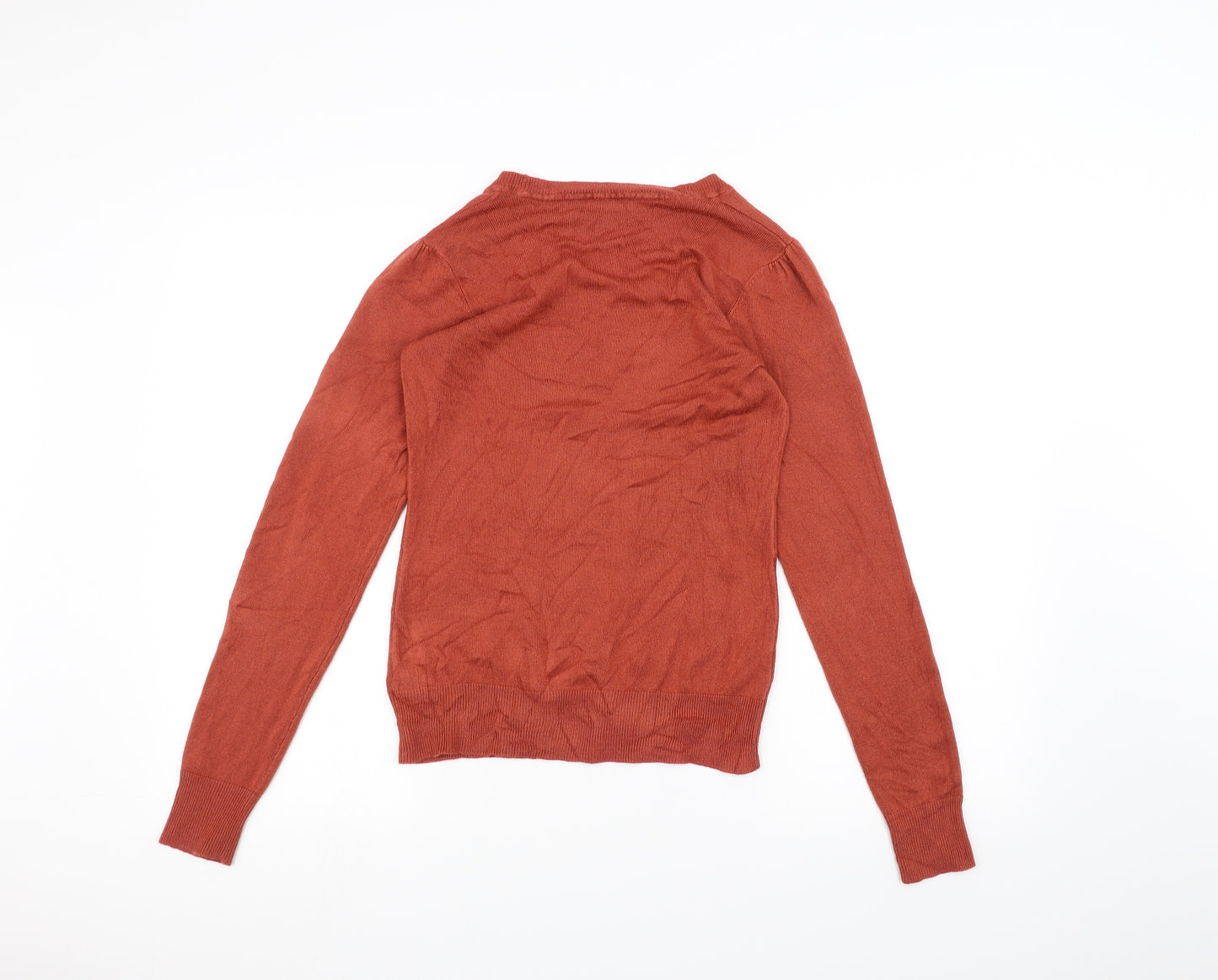 F&F Womens Orange   Basic T-Shirt Size 8