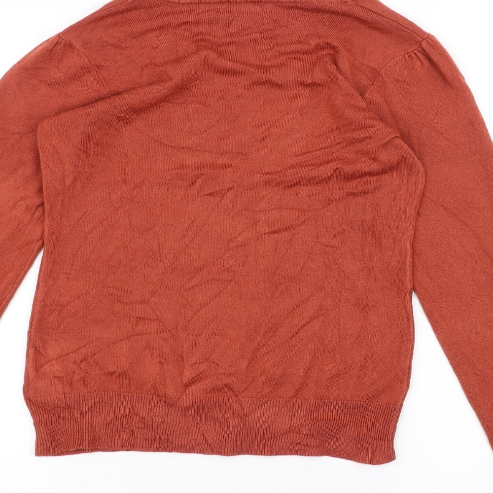 F&F Womens Orange   Basic T-Shirt Size 8