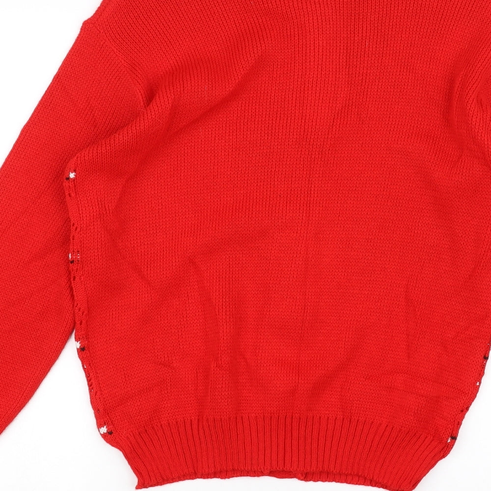 Glen Womens Red   Cardigan Jumper Size M
