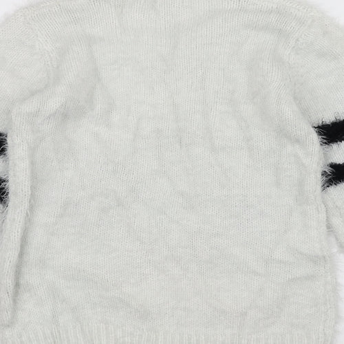 Cameo rose Womens White  Knit Pullover Jumper Size M