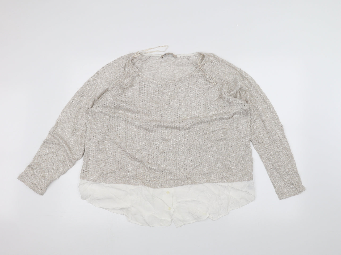 Marks and Spencer Womens White   Pullover Jumper Size 20