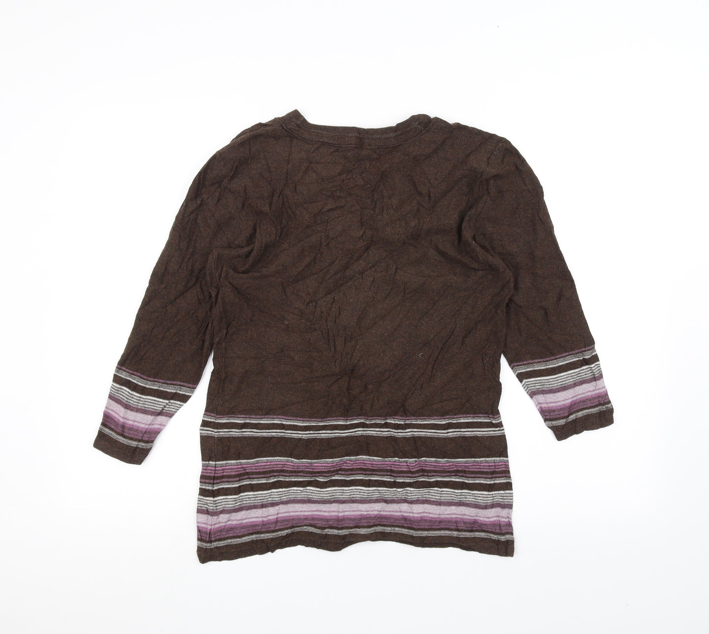 Fat Face Womens Brown   Basic T-Shirt Size 14