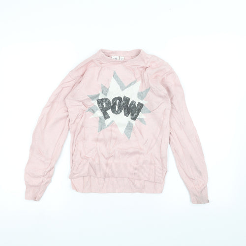 Gap Girls Pink   Pullover Jumper Size 8 Years