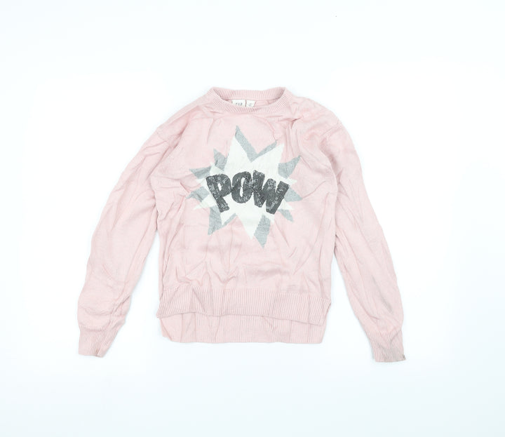 Gap Girls Pink   Pullover Jumper Size 8 Years