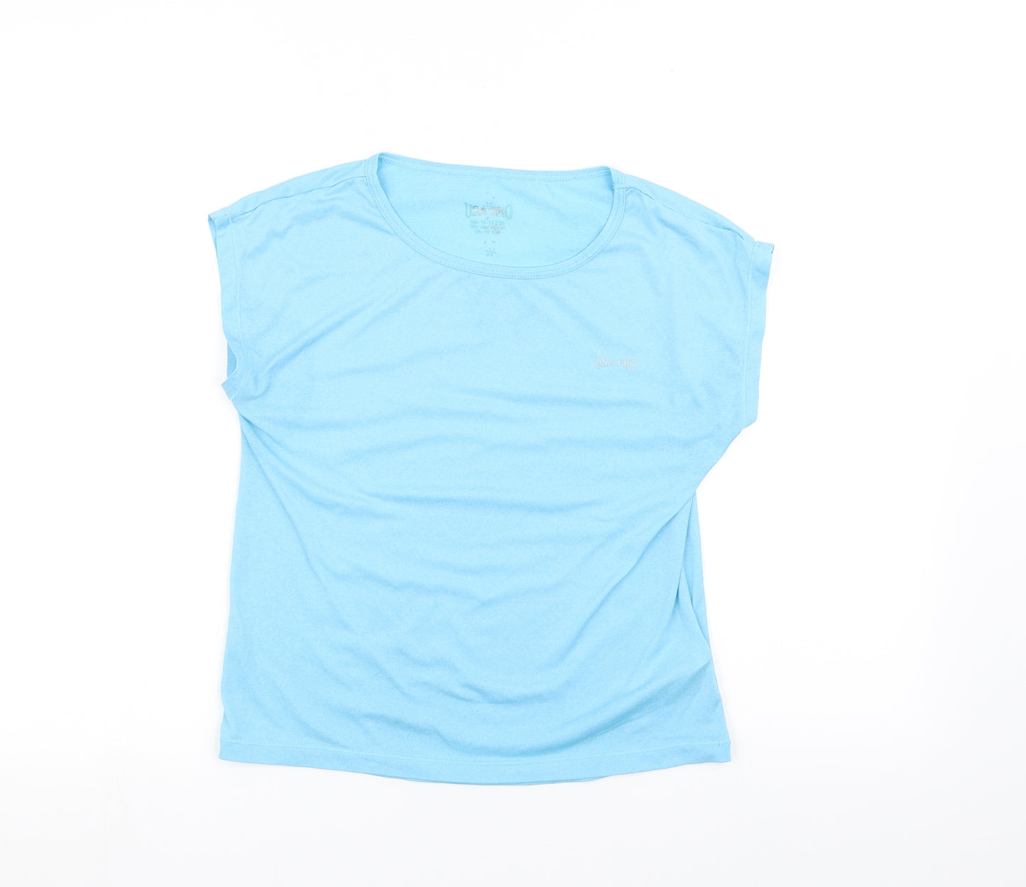 USA Pro Girls Blue   Basic T-Shirt Size 11-12 Years