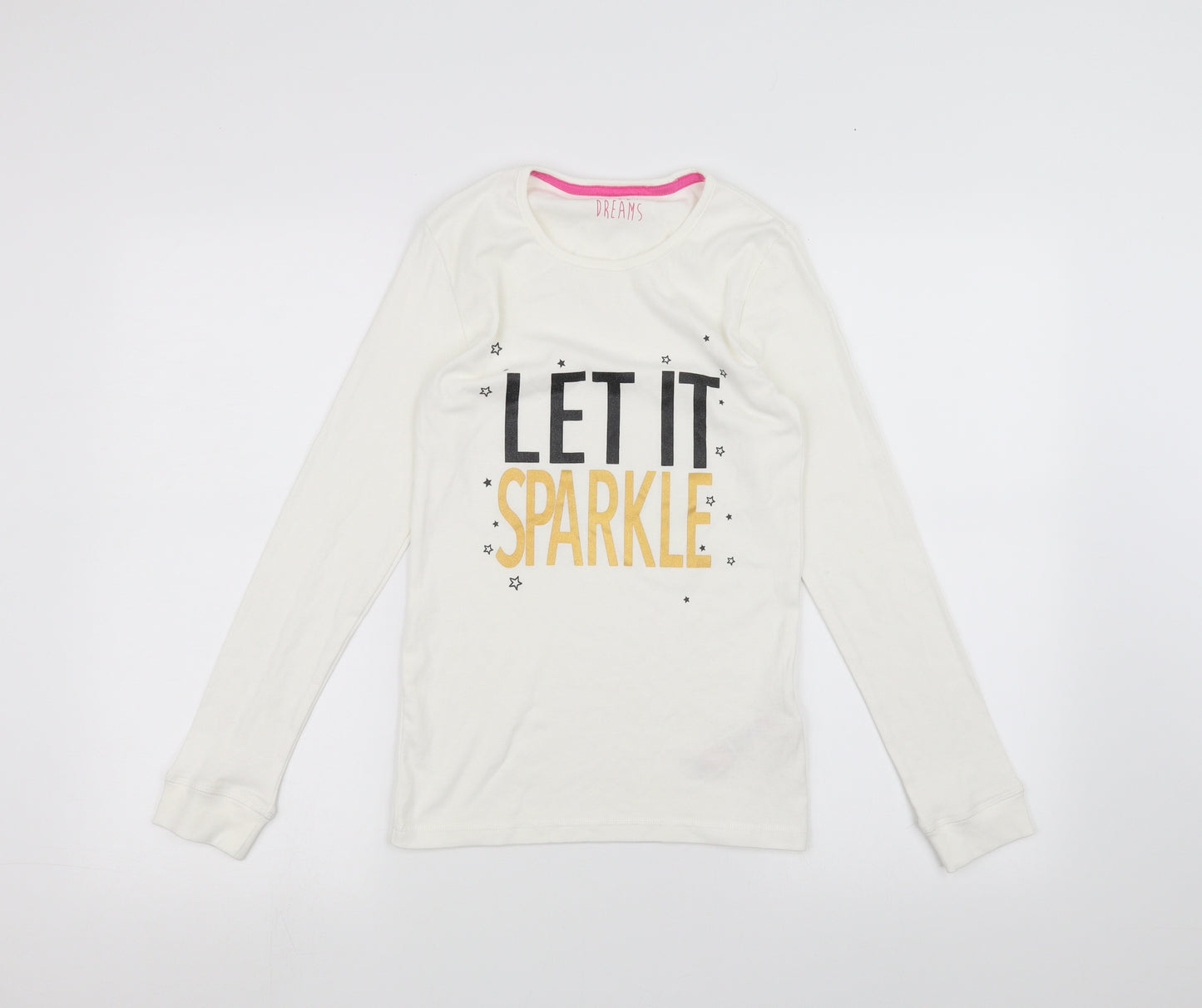 Marks and Spencer Girls White   Basic T-Shirt Size 11-12 Years