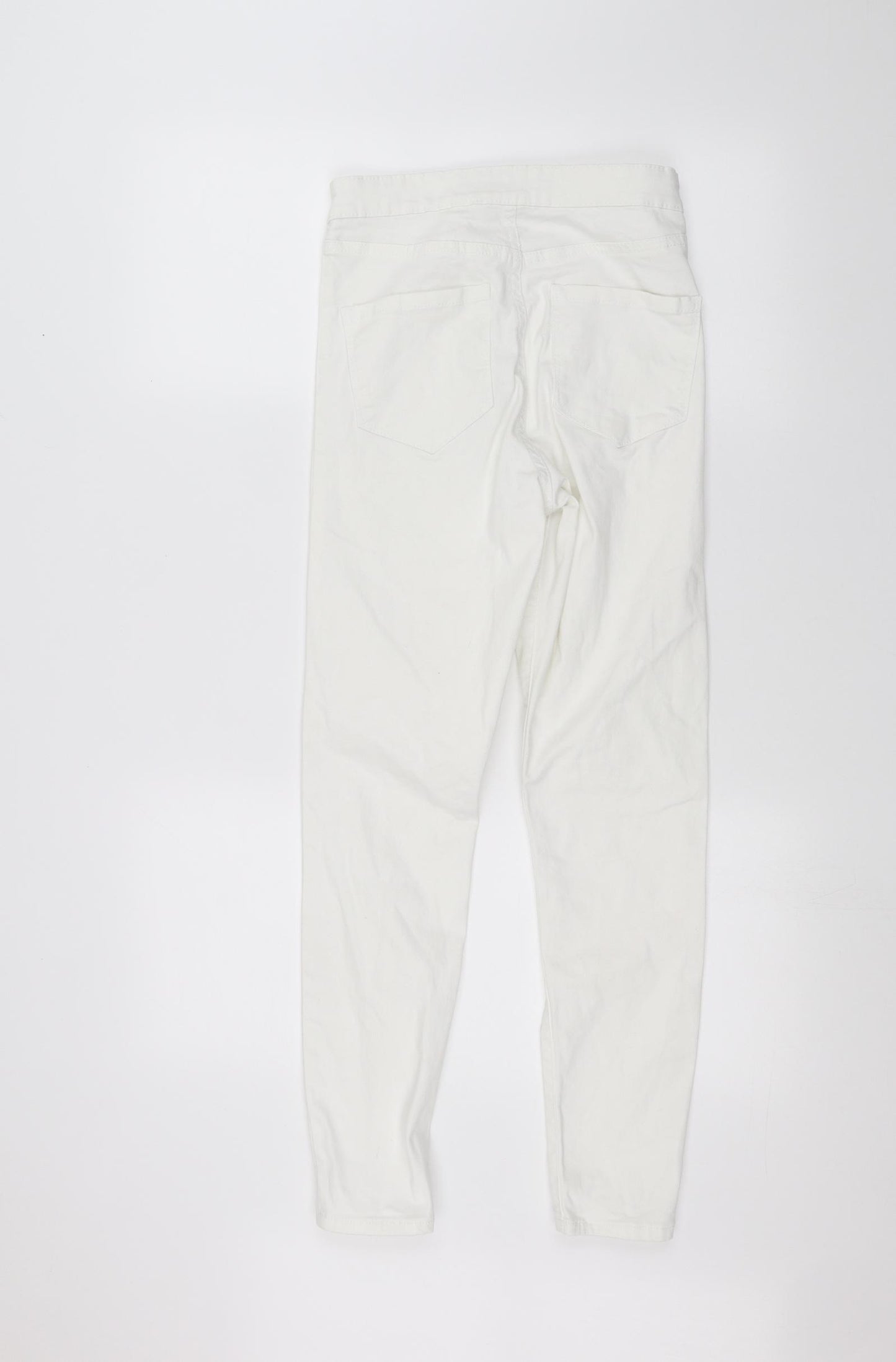 Denim & Co. Womens White   Skinny Jeans Size 8 L24 in