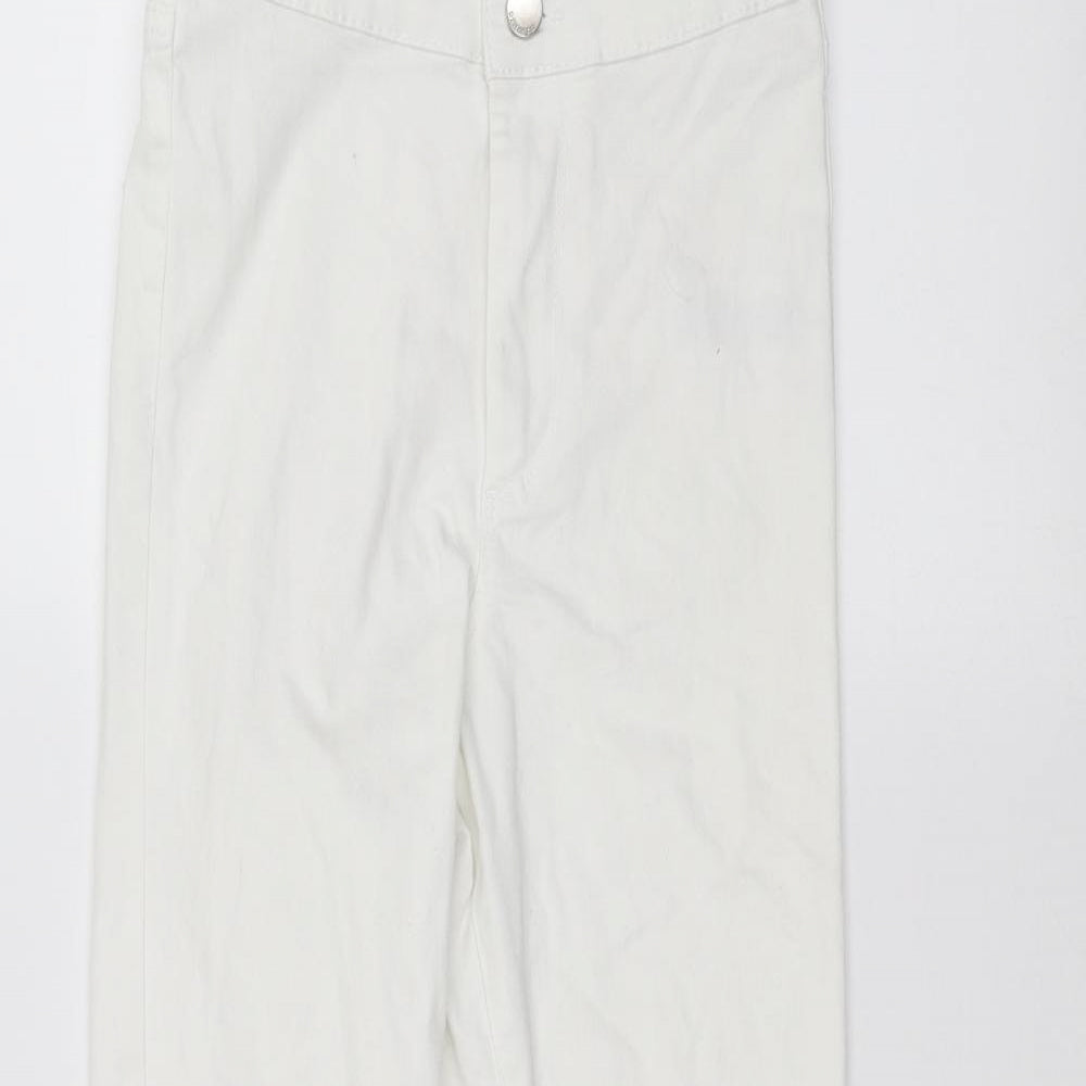 Denim & Co. Womens White   Skinny Jeans Size 8 L24 in