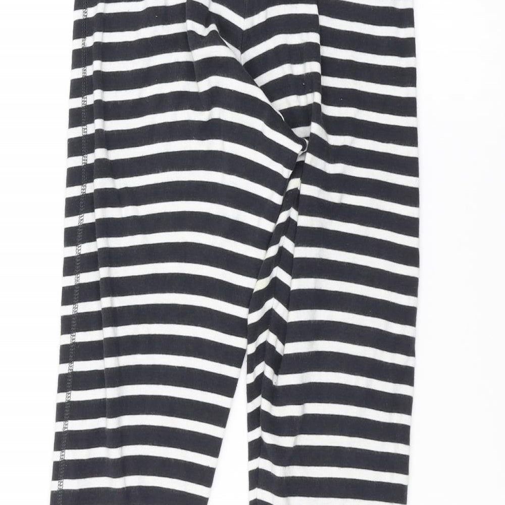 Marks and Spencer Girls Black Striped  Jegging Trousers Size 11-12 Years