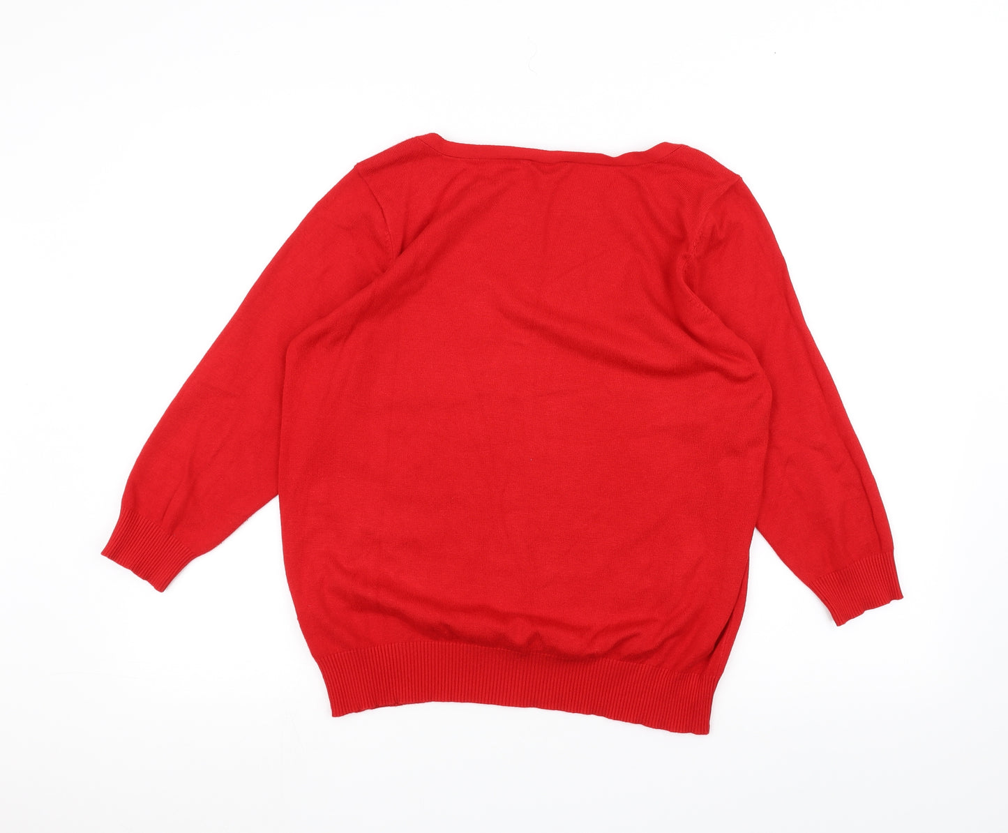 BHS Womens Red   Pullover Jumper Size 16