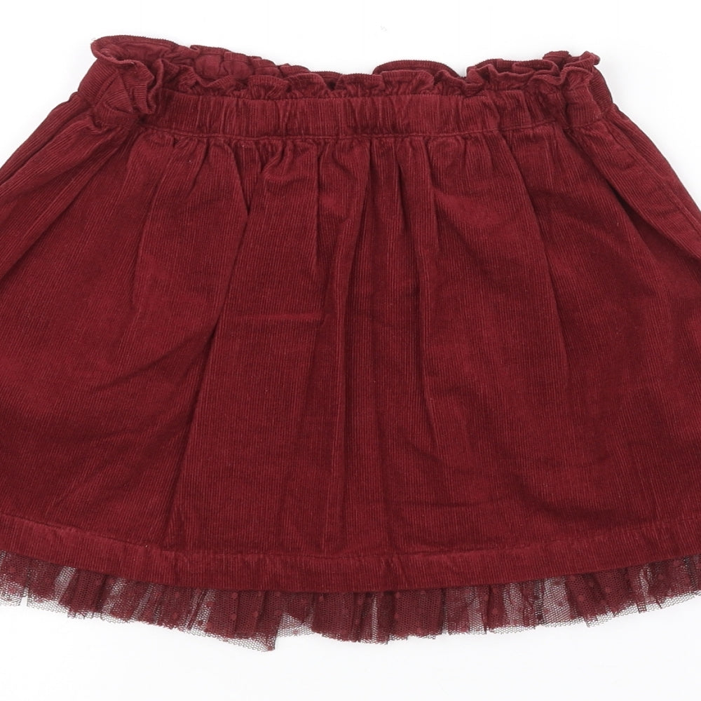 Marks and Spencer Girls Red   A-Line Skirt Size 3-4 Years