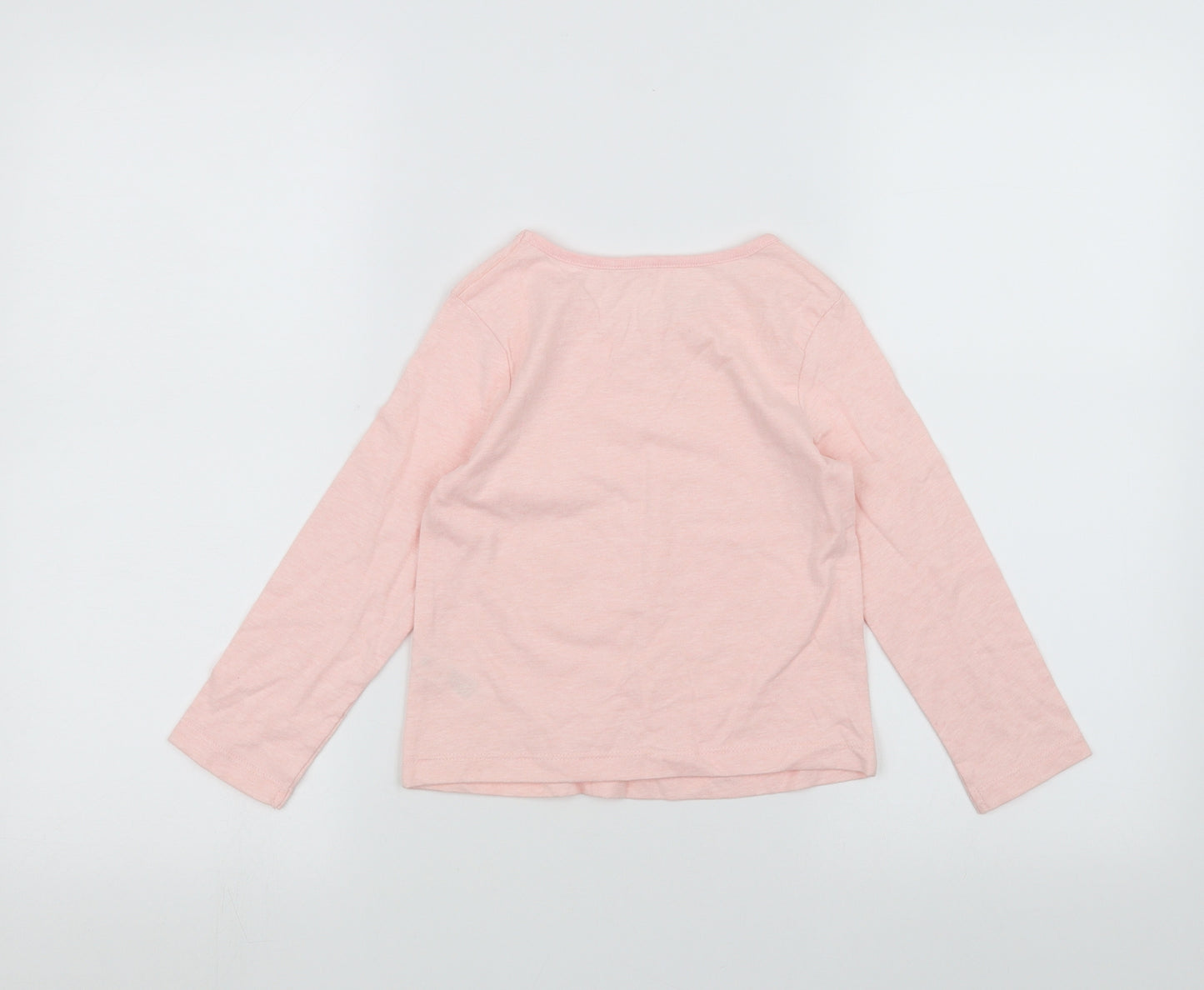 George Girls Pink   Basic T-Shirt Size 4-5 Years