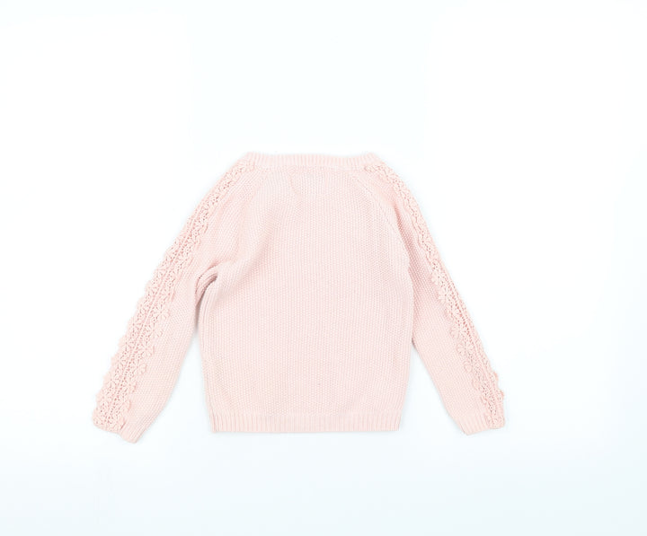 Young Dimension Girls Pink Pullover Jumper Size 3-4 Years