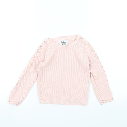 Young Dimension Girls Pink   Pullover Jumper Size 3-4 Years