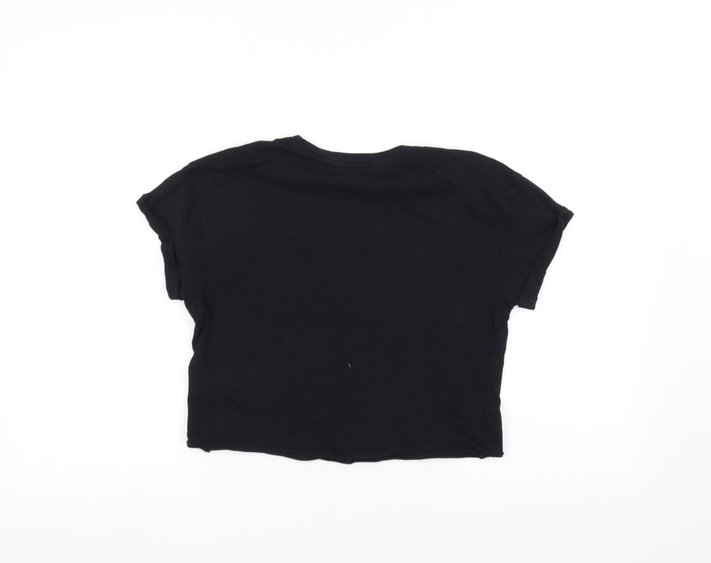 915 Girls Black   Basic T-Shirt Size 12-13 Years