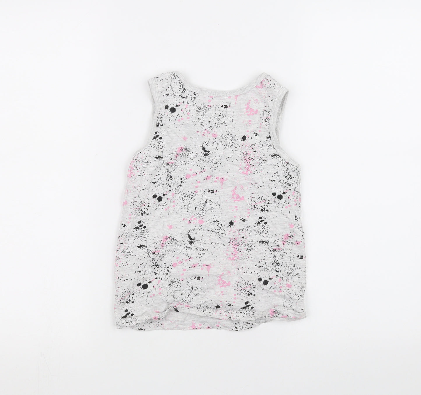 Primark Girls White   Basic Tank Size 7-8 Years
