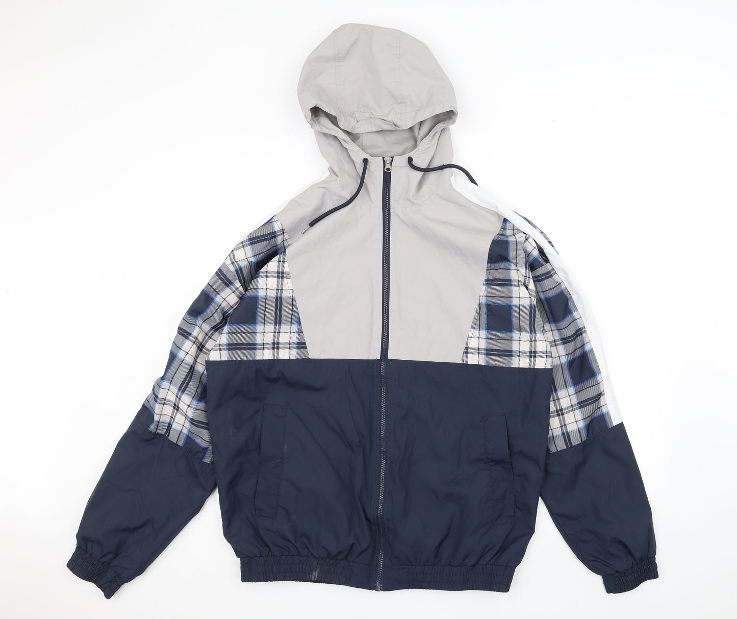 Primark Mens Grey   Windbreaker Coat Size S