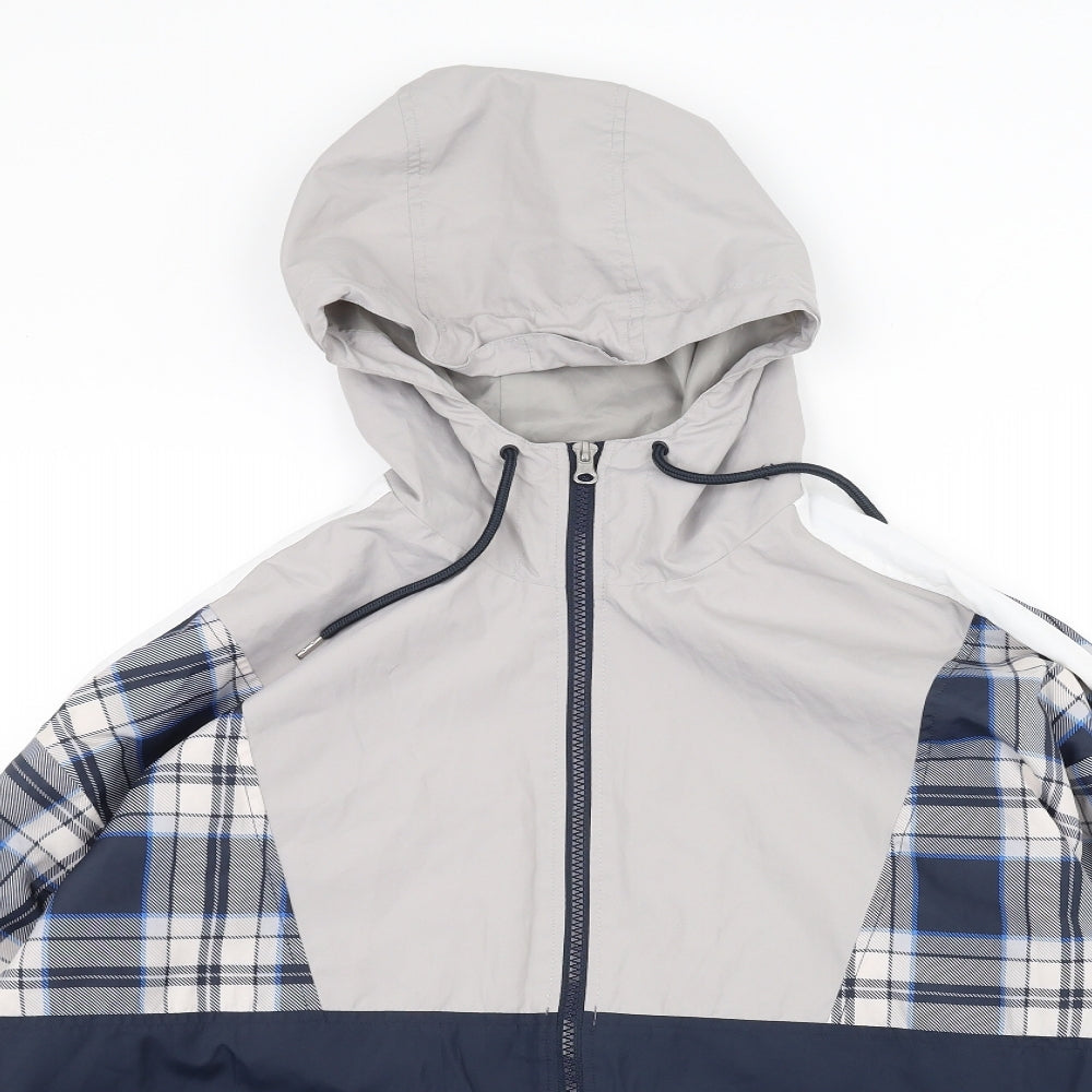 Primark Mens Grey   Windbreaker Coat Size S
