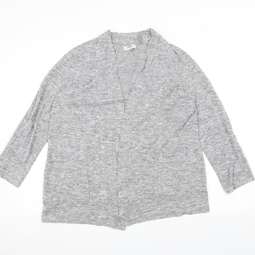 Papaya Womens Grey   Cardigan Jumper Size 14