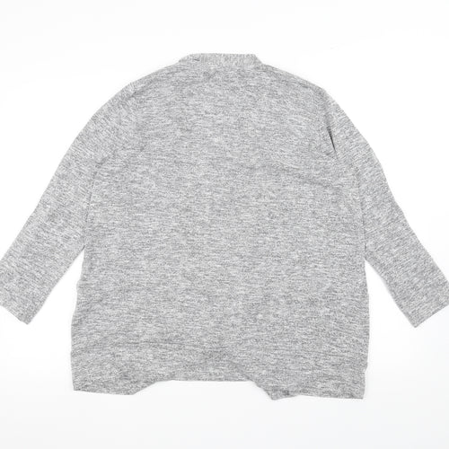Papaya Womens Grey   Cardigan Jumper Size 14
