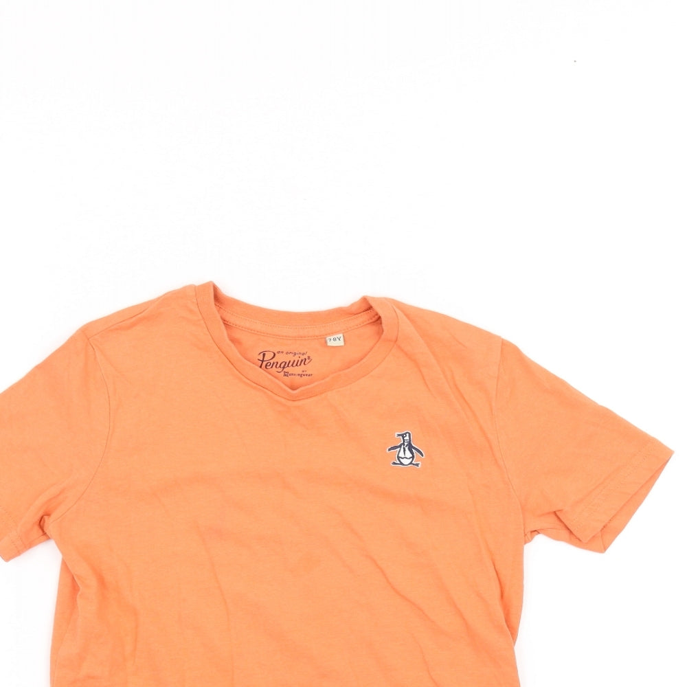 MunsingWear Boys Orange   Basic T-Shirt Size 7-8 Years