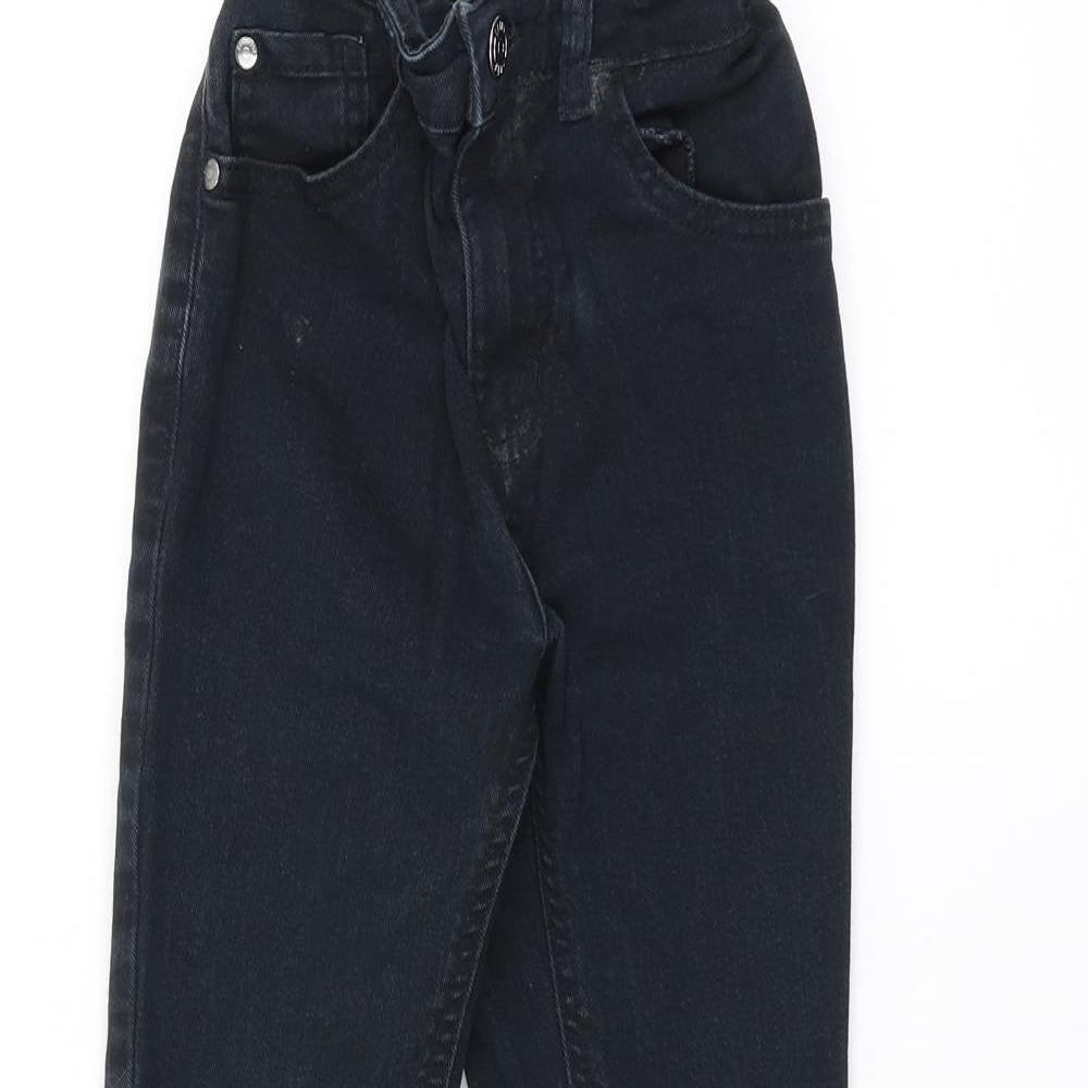 George Boys Black   Straight Jeans Size 7-8 Years