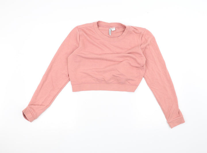 H&M Womens Pink   Pullover Jumper Size M