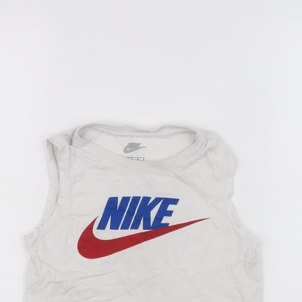 NEXT Boys White   Basic Tank Size 6-7 Years