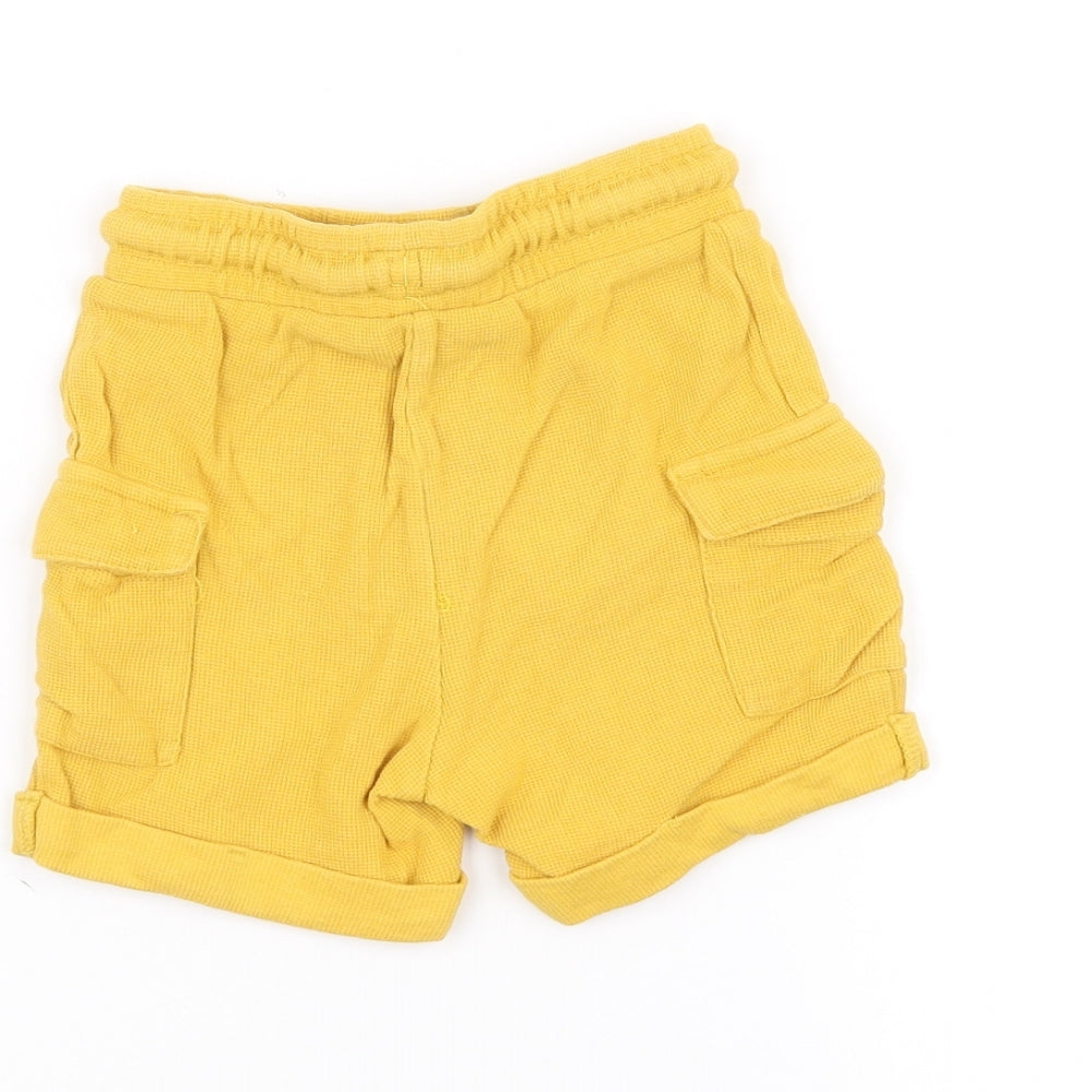 George Girls Yellow   Cargo Shorts Size 2-3 Years