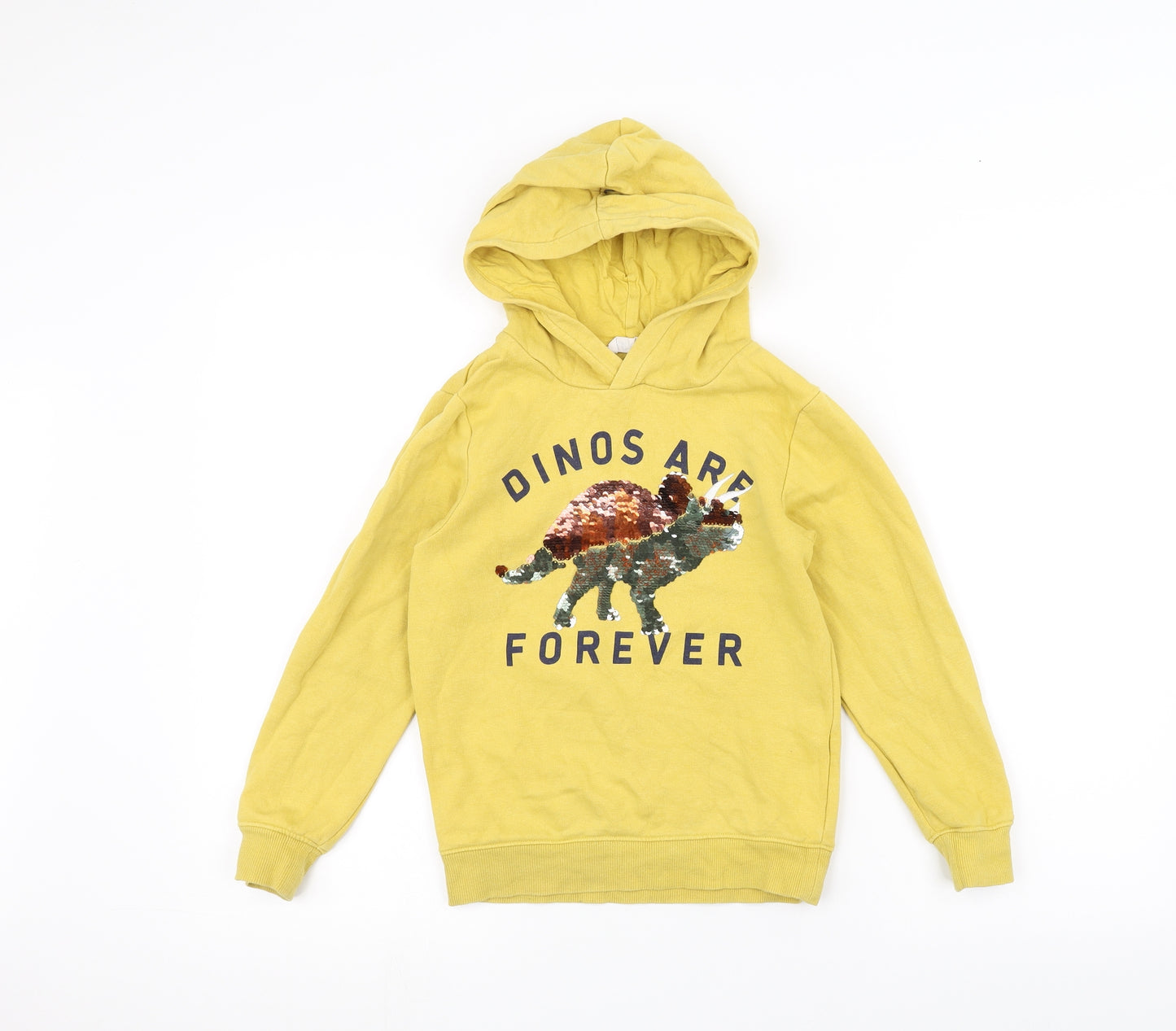 H&M Boys Yellow   Pullover Hoodie Size 7-8 Years