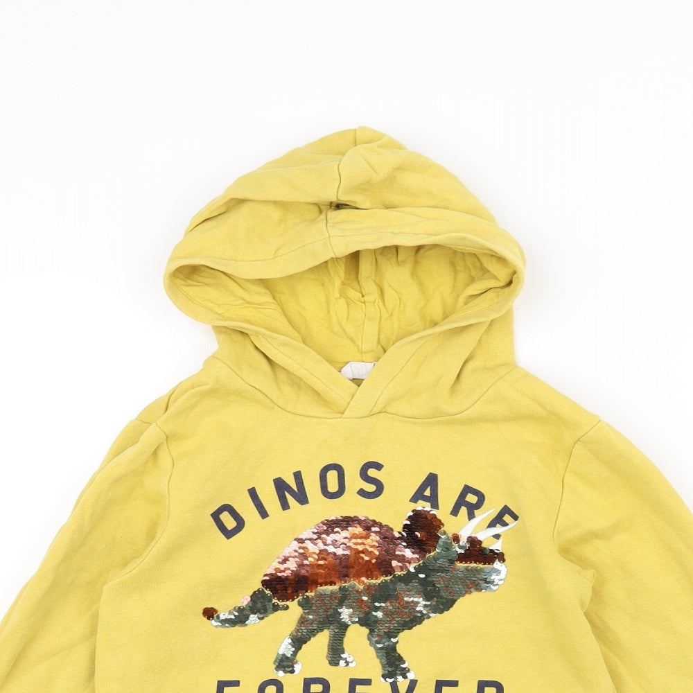 H&M Boys Yellow   Pullover Hoodie Size 7-8 Years