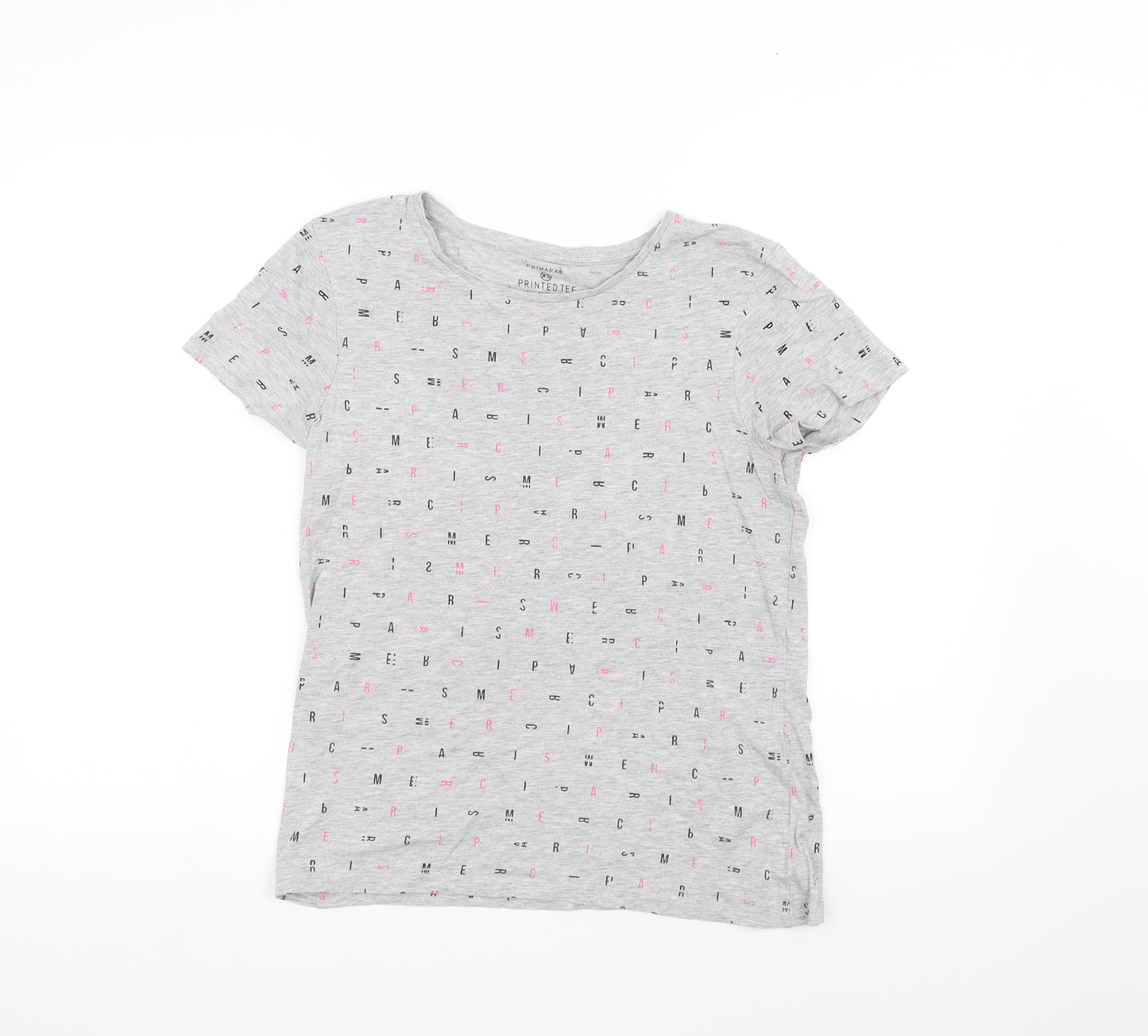Primark Womens Grey   Basic T-Shirt Size XS