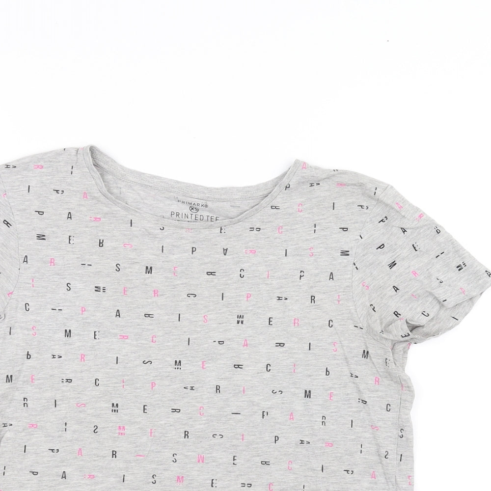Primark Womens Grey   Basic T-Shirt Size XS
