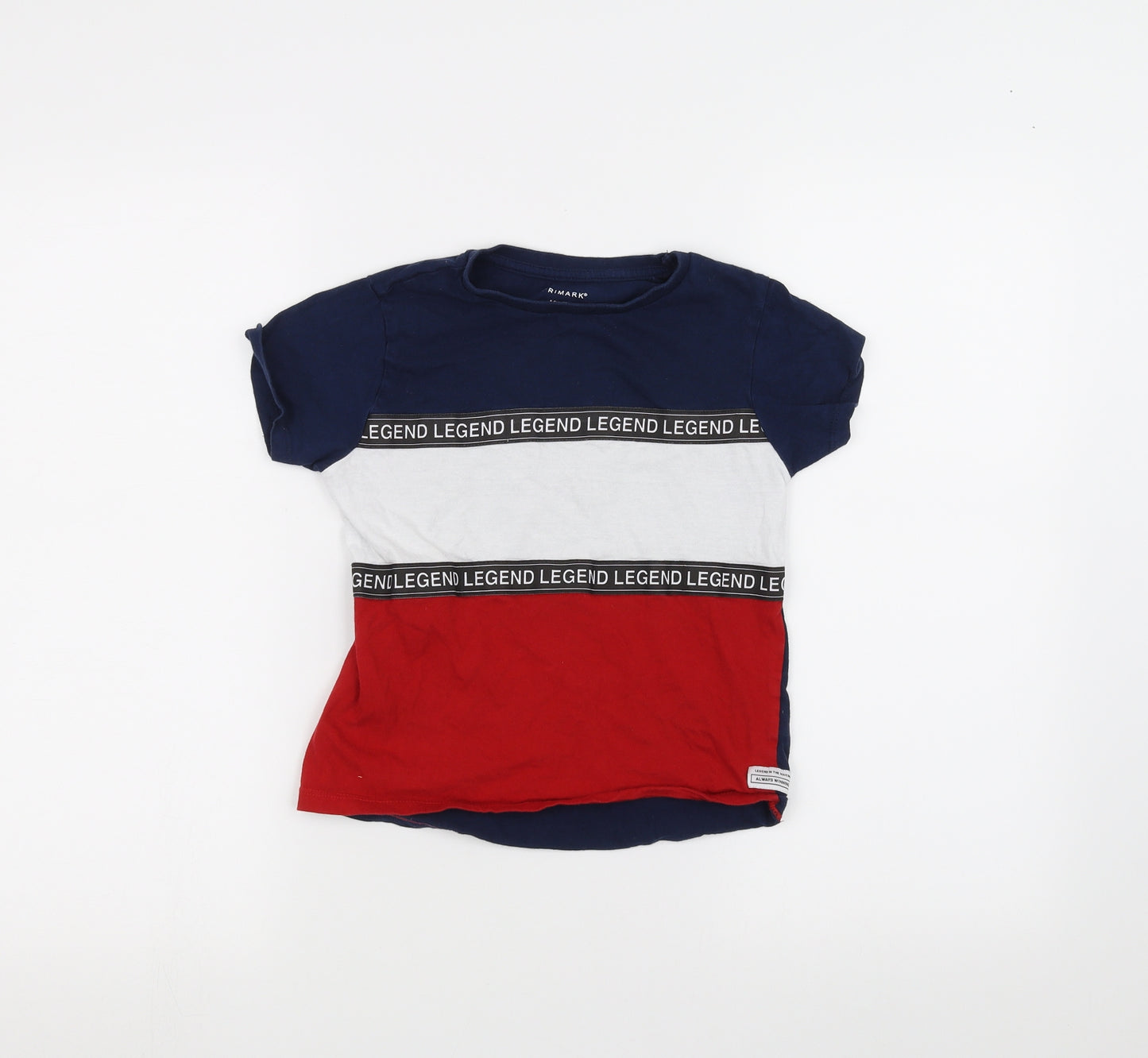 Primark Boys Blue   Basic T-Shirt Size 5-6 Years