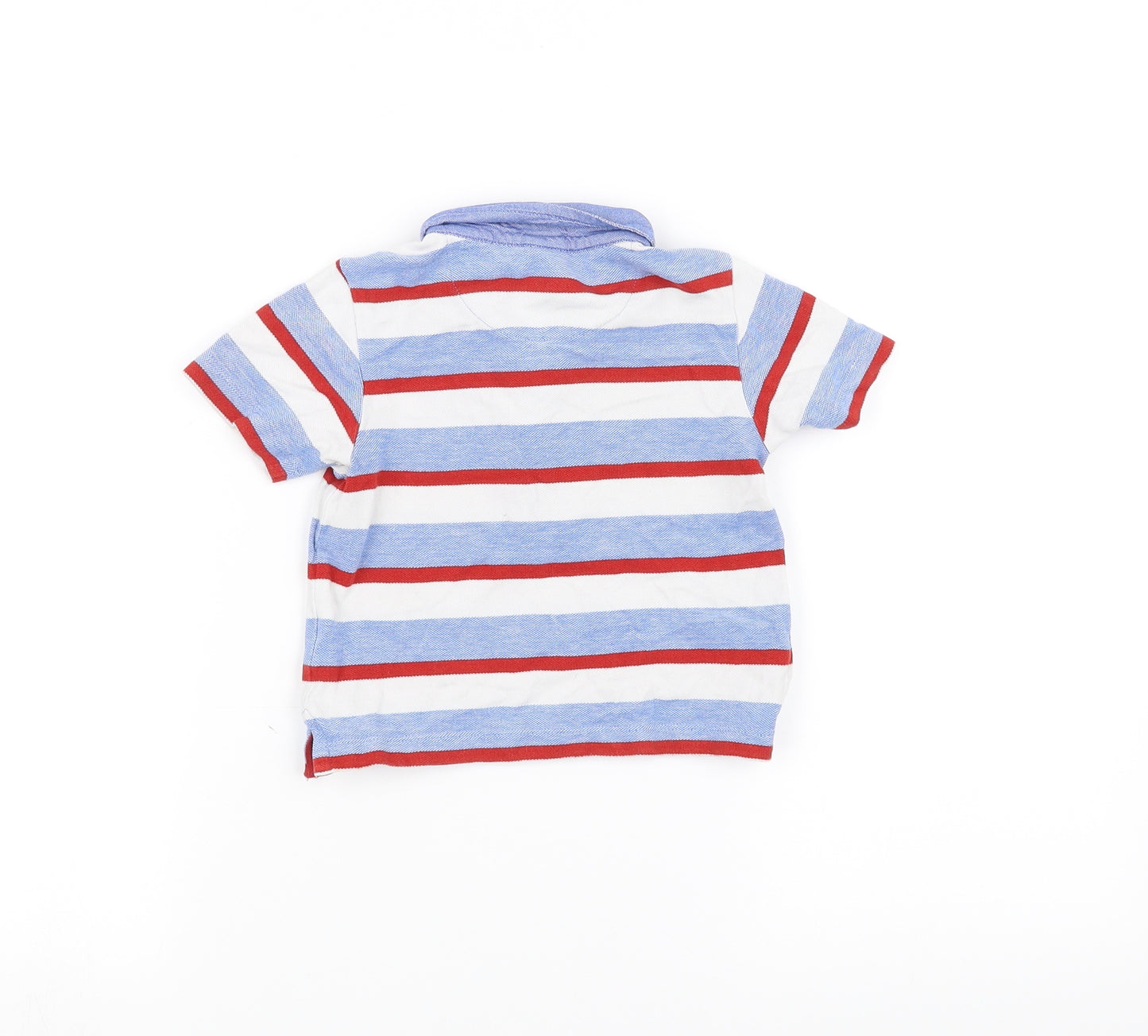 Mini Club Baby White Striped  Basic Polo Size 12-18 Months