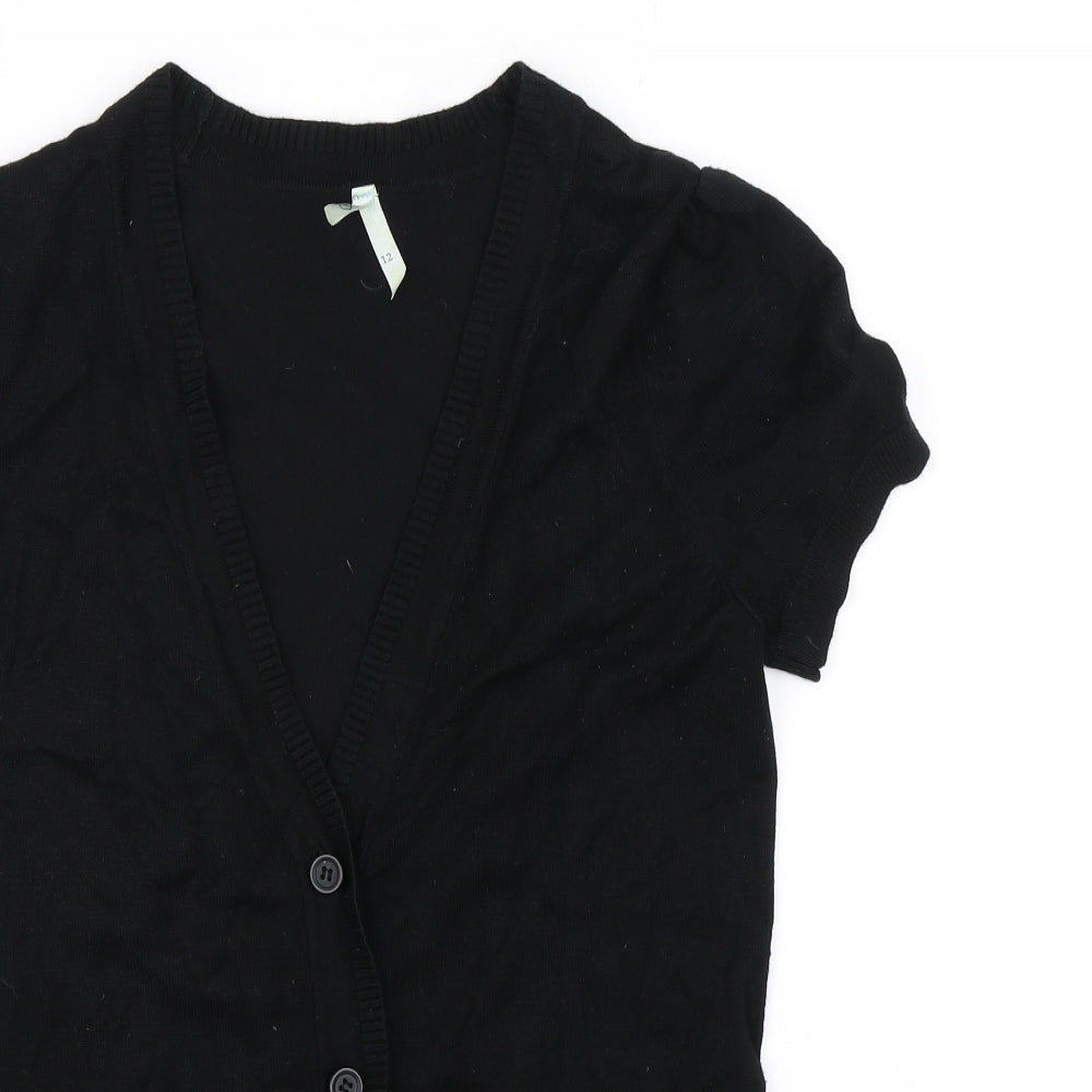 Miso Womens Black   Cardigan Jumper Size 12