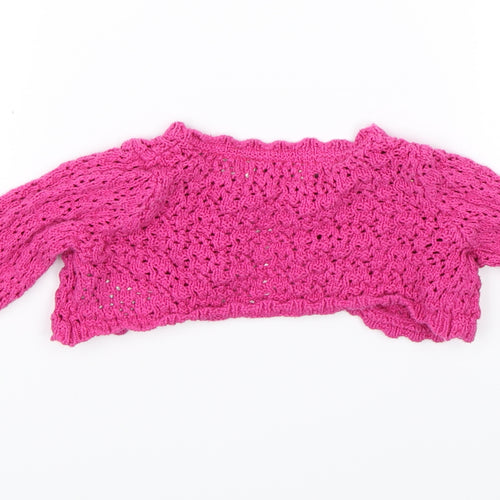 Mini B Baby Pink   Cardigan Jumper Size 12-18 Months
