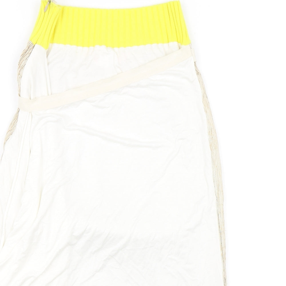 Conni Kaminski Womens White   Straight & Pencil Skirt Size 8