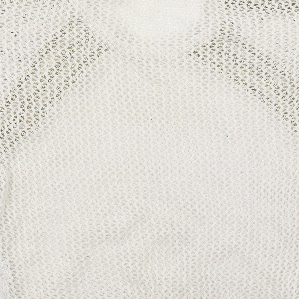 Novo Style Womens White   Jersey Blouse Size 10