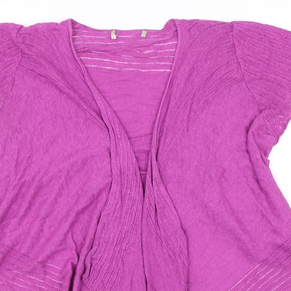 Marks and Spencer Womens Purple   Shrug Jumper Size 16