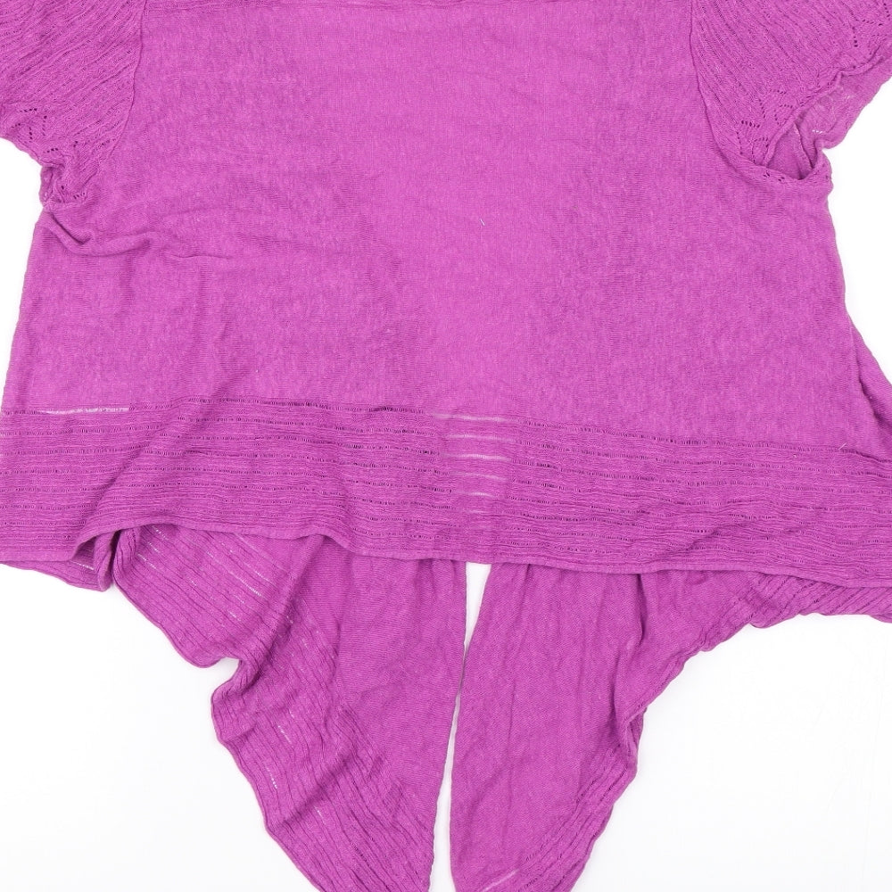 Marks and Spencer Womens Purple   Shrug Jumper Size 16